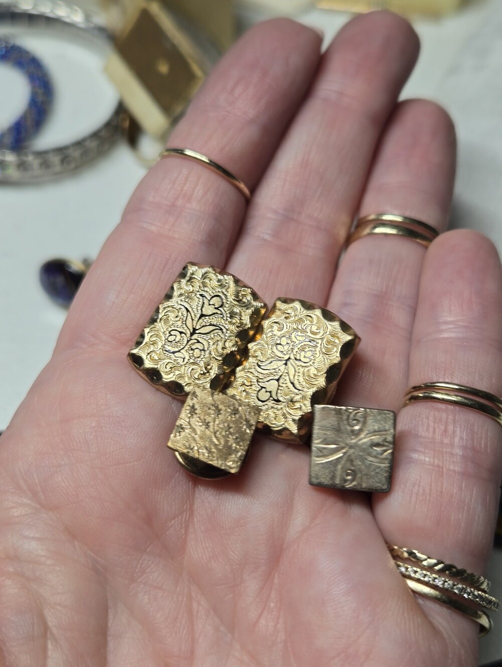 Victorian Gold Filled Cuff Links